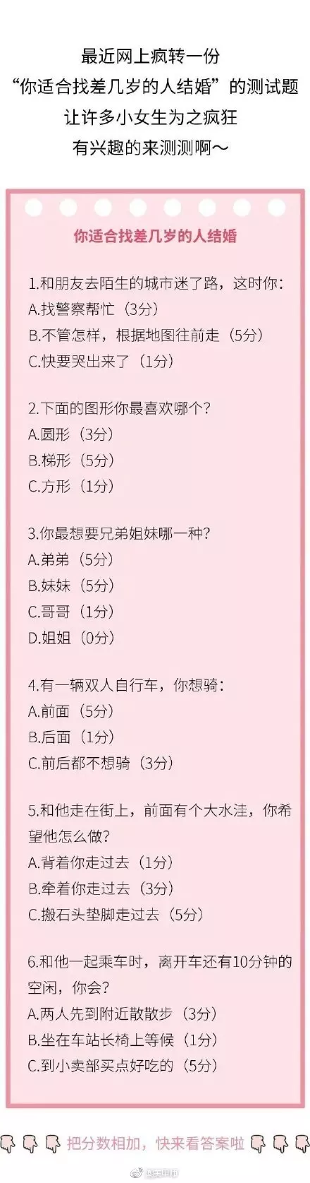 1、測試你的正緣和你相差多少歲:十二星座的戀人都和你相差幾歲呢？