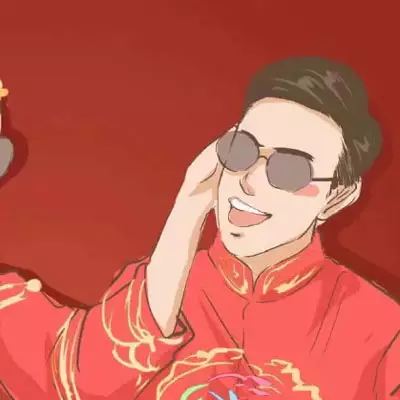 卡通喜慶頭像女：求這個系列的所有卡通頭像，要全！謝謝。