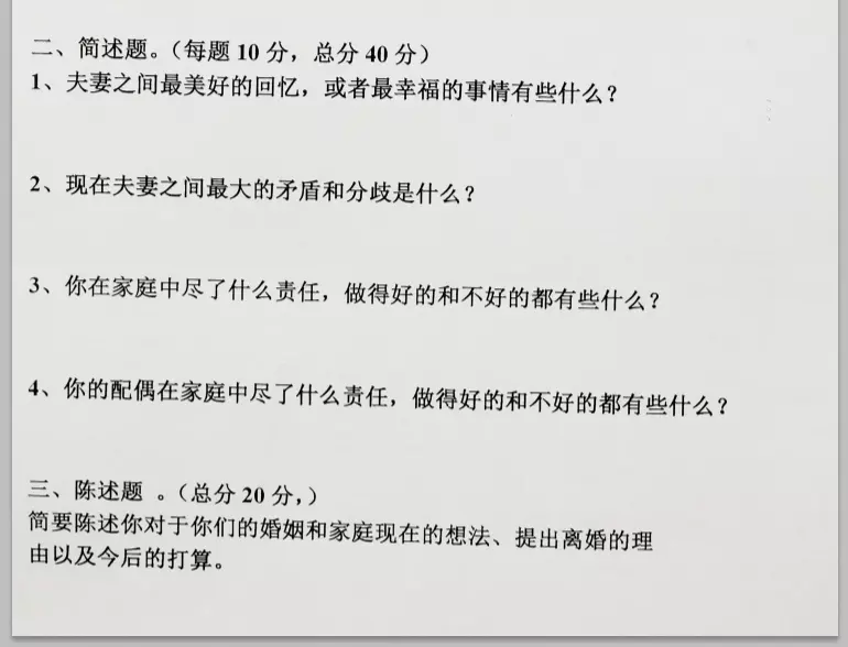 2、我會離婚嗎測試:測試你該離婚嗎