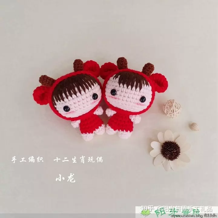 玩偶十二屬相馬鈎針圖解：這個鈎針變色龍玩偶怎麼鈎，找不到圖解，像求一個思緒