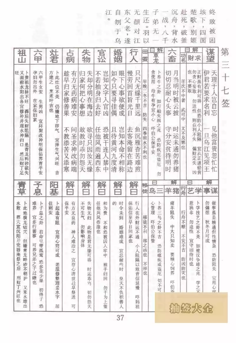 5、第七十三簽解簽婚配:第七十三簽是什麼意思