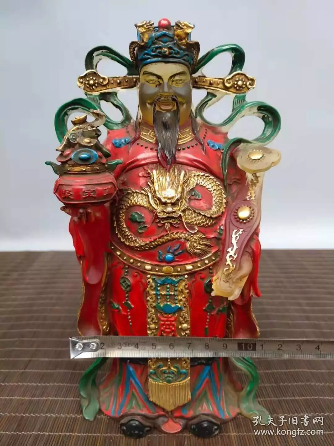 4、財神像圖片大全集老古玩:財神爺龕圖片