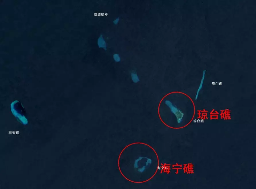 6、瓊台礁實際控制現狀:瓊台礁實際控制