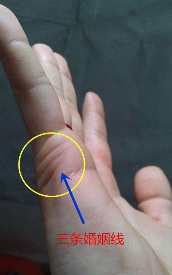 3、婚姻線怎麼看女人:請問哪只手哪條線是女人的婚姻線