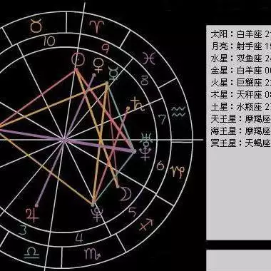 5、查詢個人星盤:星盤在線查詢