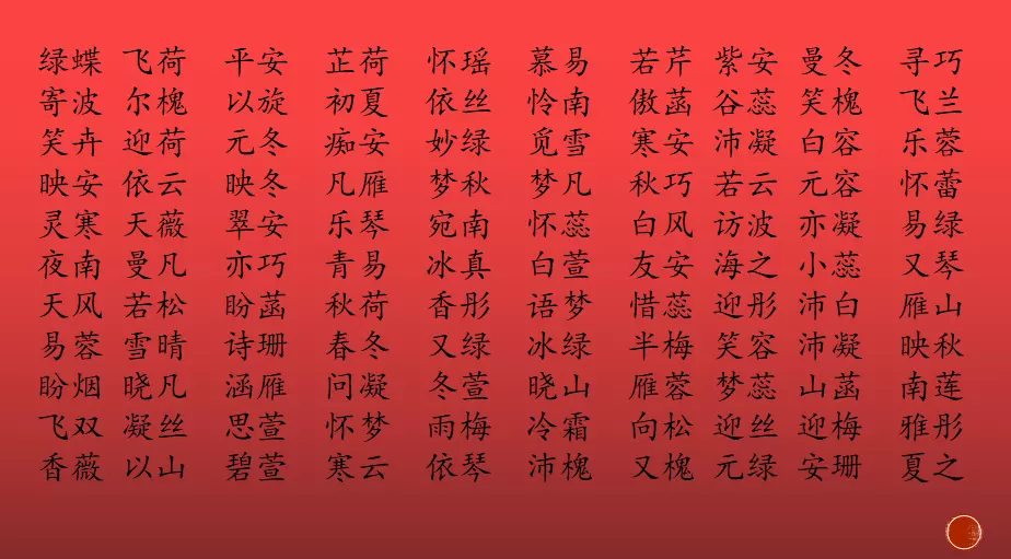 新生兒起名字大全免費：2021年新生兒女孩名字