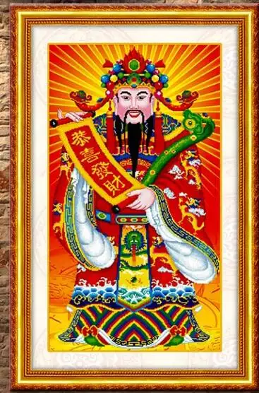 3、恭喜發財財神爺圖片:誰有財神爺這個腰纏萬貫的圖片？