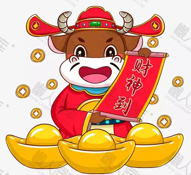 5、的財神圖片大全卡通:財神動感圖片