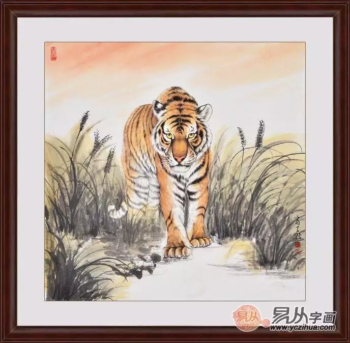 屬相虎玄關掛什麼字畫好：屬虎家裡掛什麼畫好