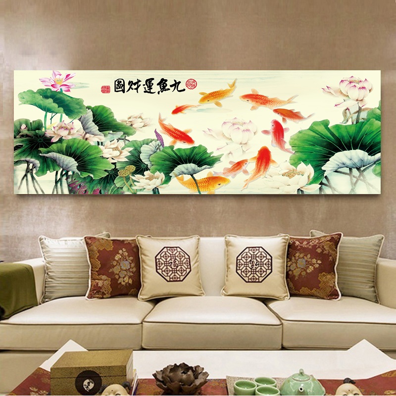 8、九魚圖哪一款好:現代畫家那一個畫九魚圖再好