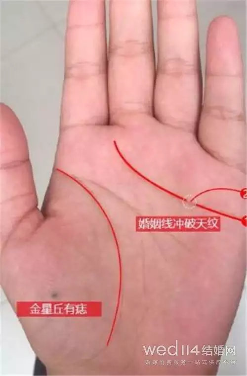 1、手掌哪條是婚姻線:婚姻線是哪條