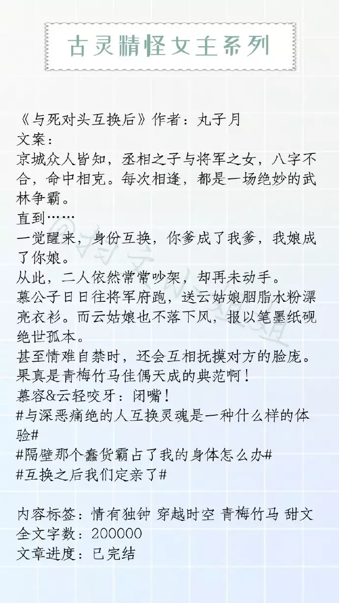 1、女主失明仳離配音:找，女主仳離后做保姆/，男主是盲的