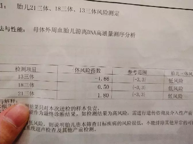 3、無創18為正數男孩:無創dna18號-0.01是男孩還是女孩