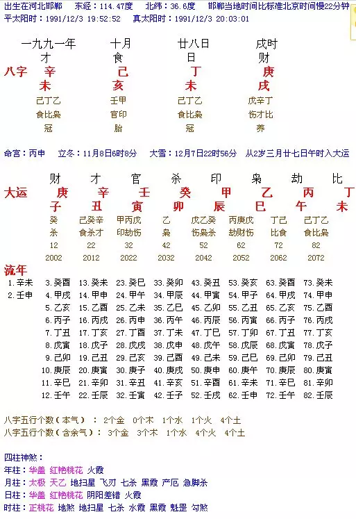 1、生辰八字查詢:生辰八字查詢.