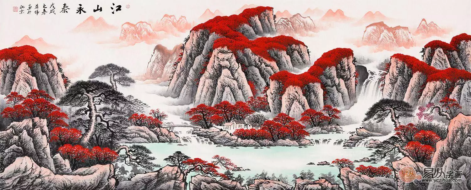 2、最招財風水畫:中國最有風水招財的山水畫是哪幅