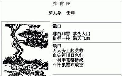 袁天罡推背图第9象详解 黄巢起义的预言 袁天罡推背图第9象详解 黄巢起义的预言