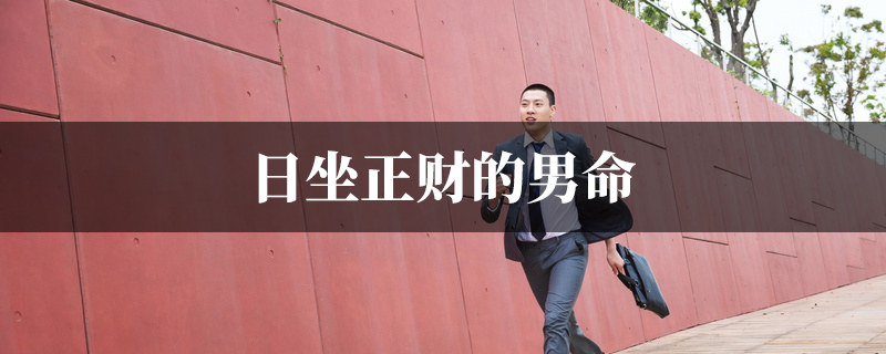 日坐正财的男命