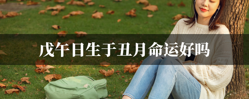 戊午日生于丑月命运好吗