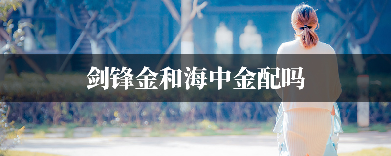 剑锋金和海中金配吗