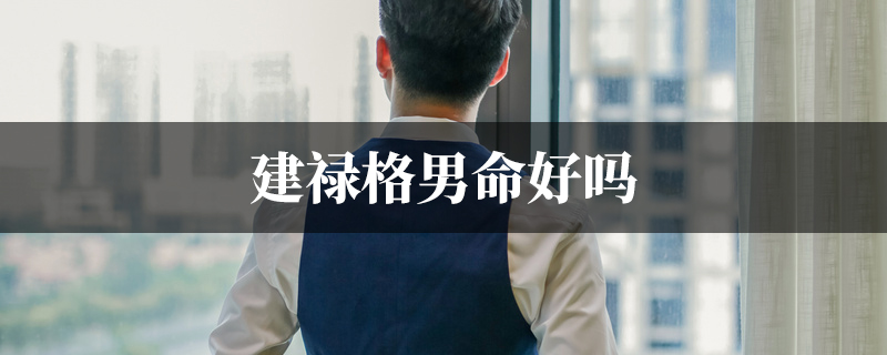 建禄格男命好吗