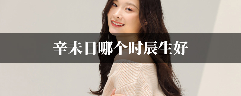 辛未日哪个时辰生好