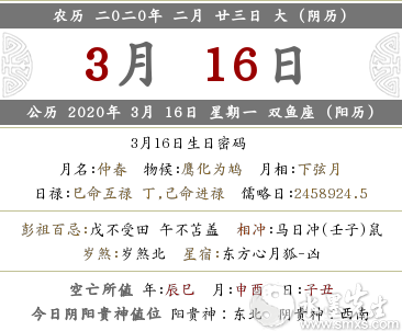 2020年3月16日·二月二十三喜神方位在哪？(图文)