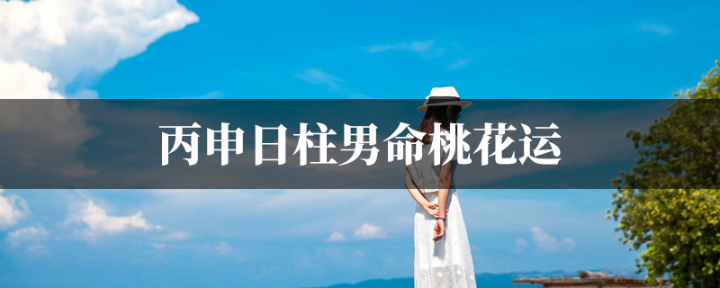 丙申日柱男命桃花运