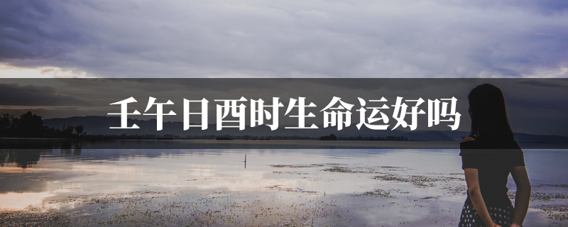 壬午日酉时生命运好吗