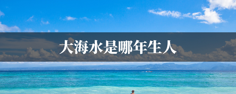大海水是哪年生人