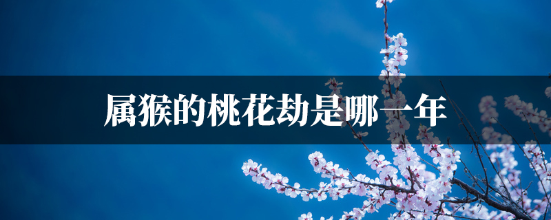 属猴的桃花劫是哪一年
