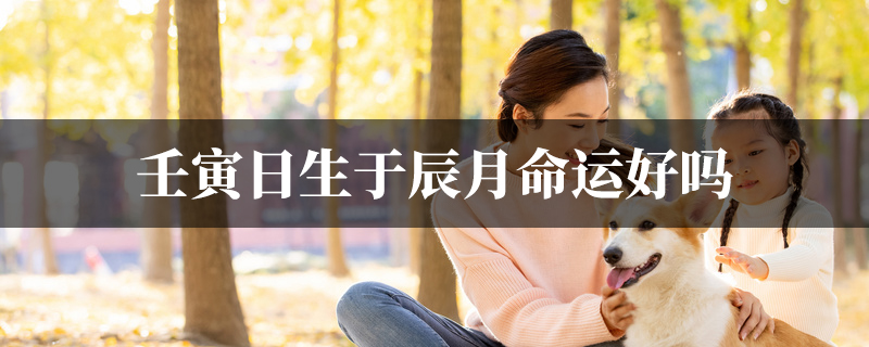 壬寅日生于辰月命运好吗