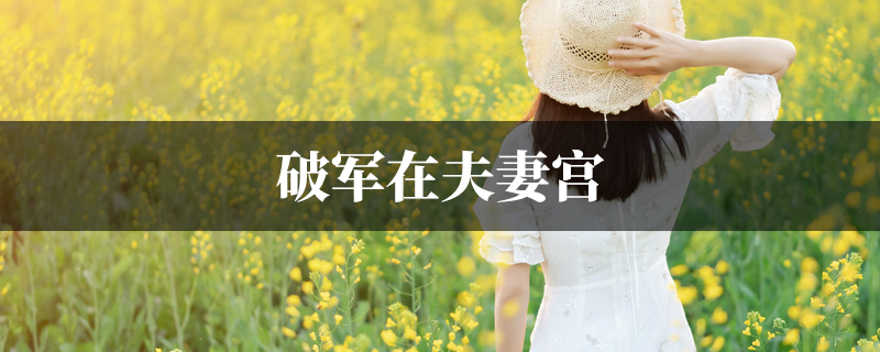 破军在夫妻宫