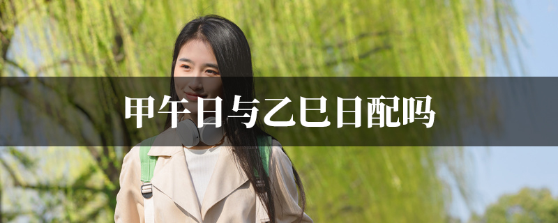 甲午日与乙巳日配吗