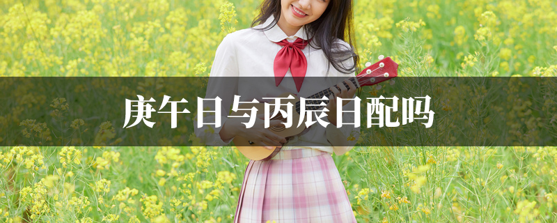 庚午日与丙辰日配吗