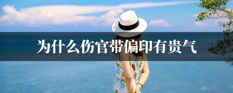 为什麽伤官带偏印有贵气