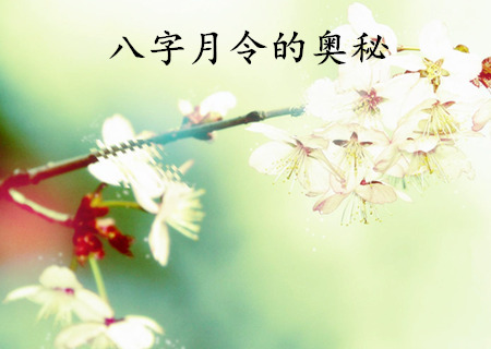 八字月令的奥秘 八字月令的奥秘