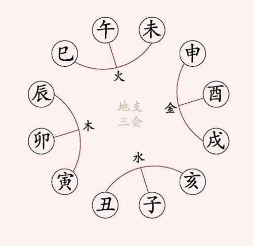 八字十二地支三会详解