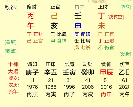 八字富贵查询