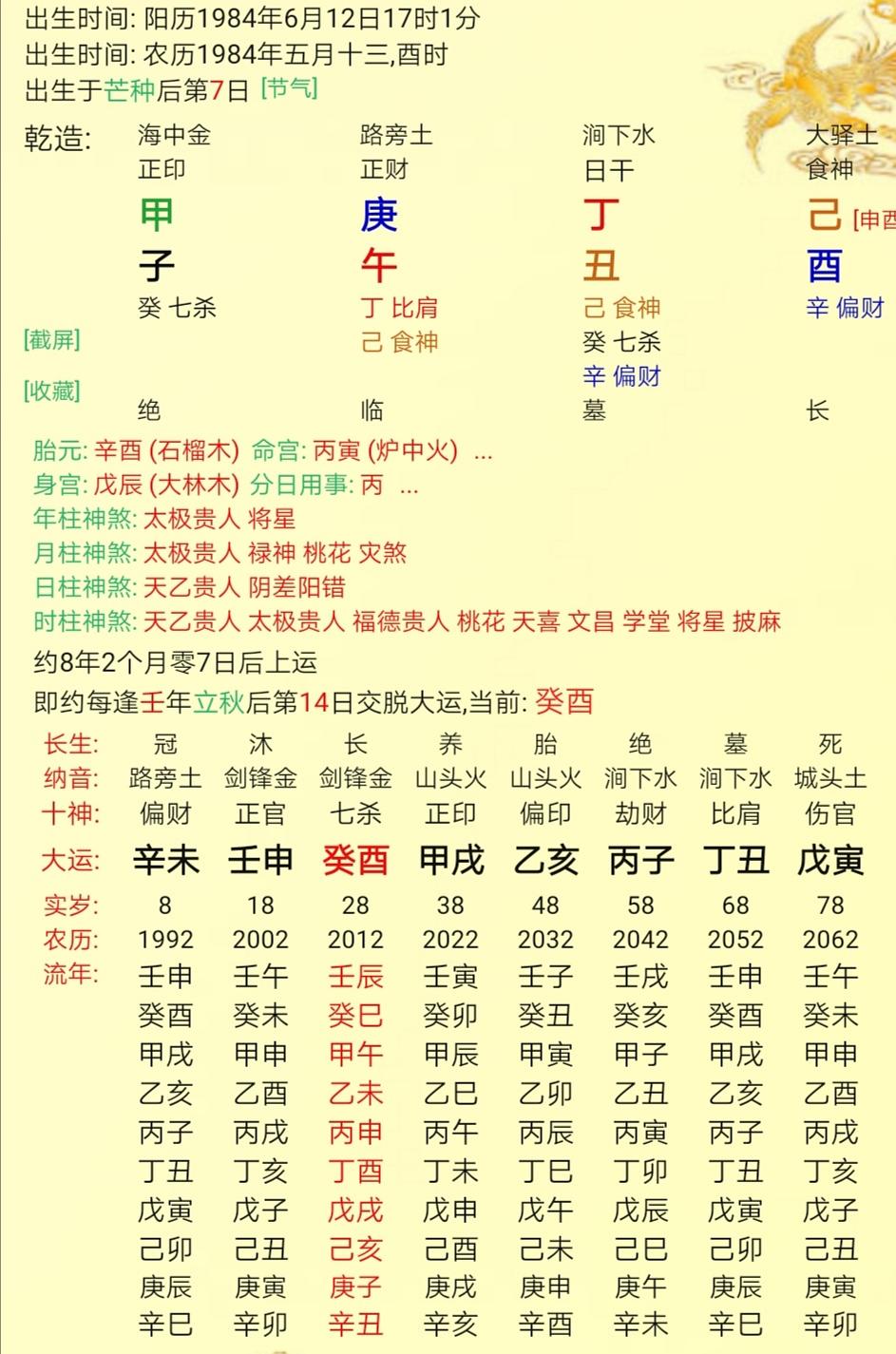 八字生来富贵命打一数字
