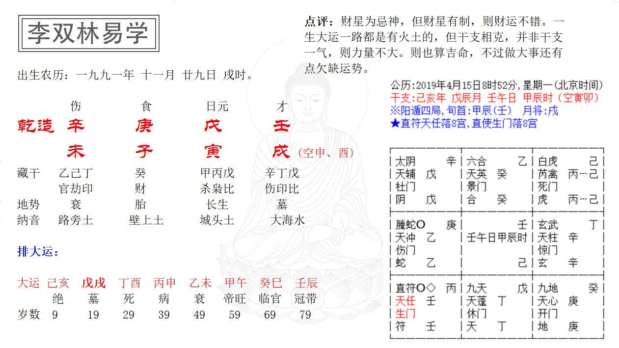 庚子时柱八字富贵命运