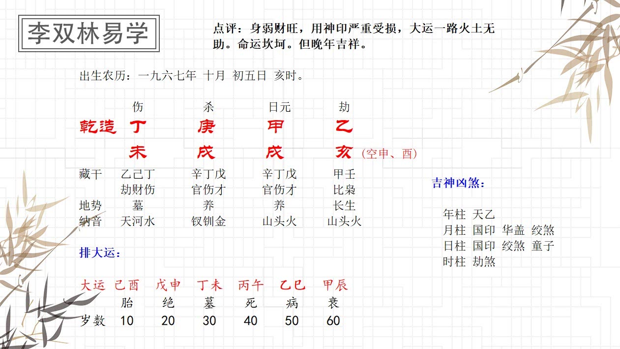 解读己亥日生人的富贵八字的含义