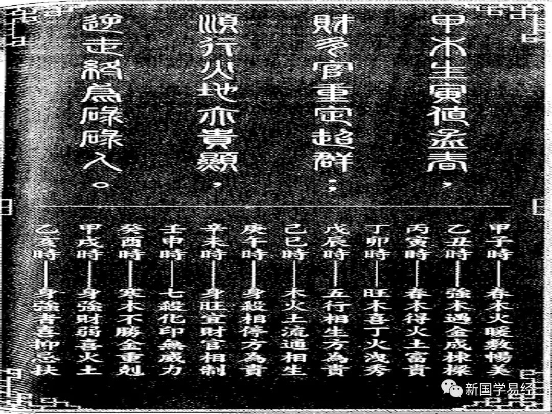 甲木富贵八字