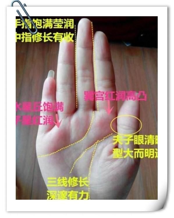 手相算命图解桃花运