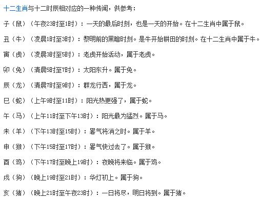 时辰八字表格
