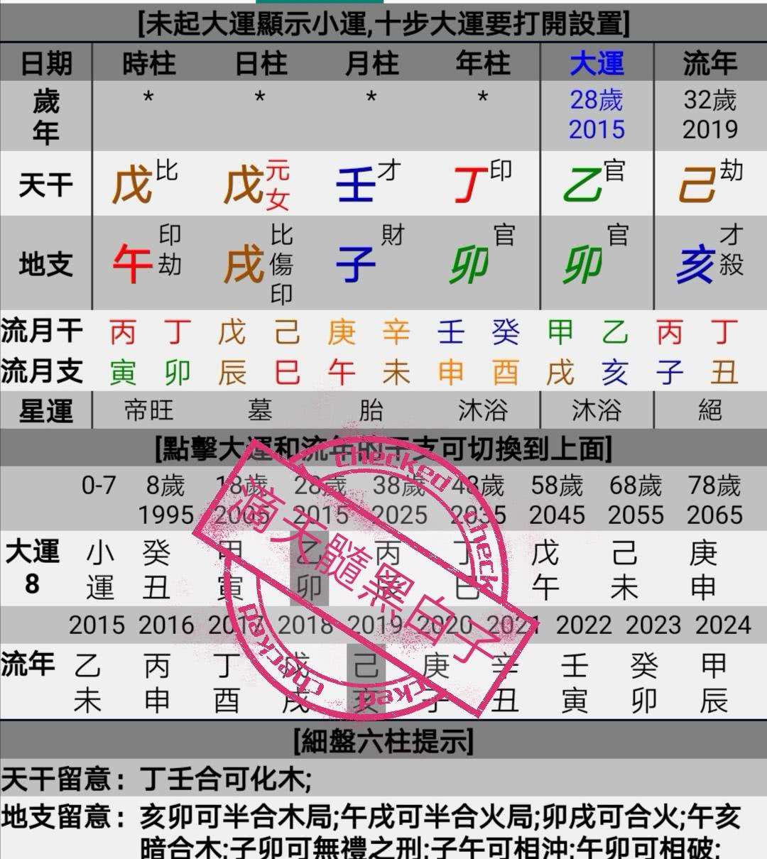 八字旺走印