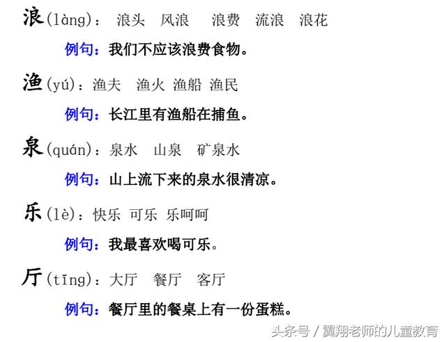 八字组词造句一年级简单的