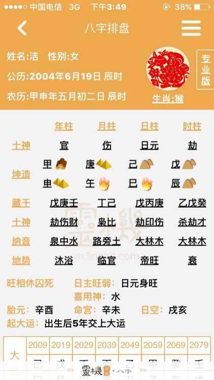 元亨八字排盘