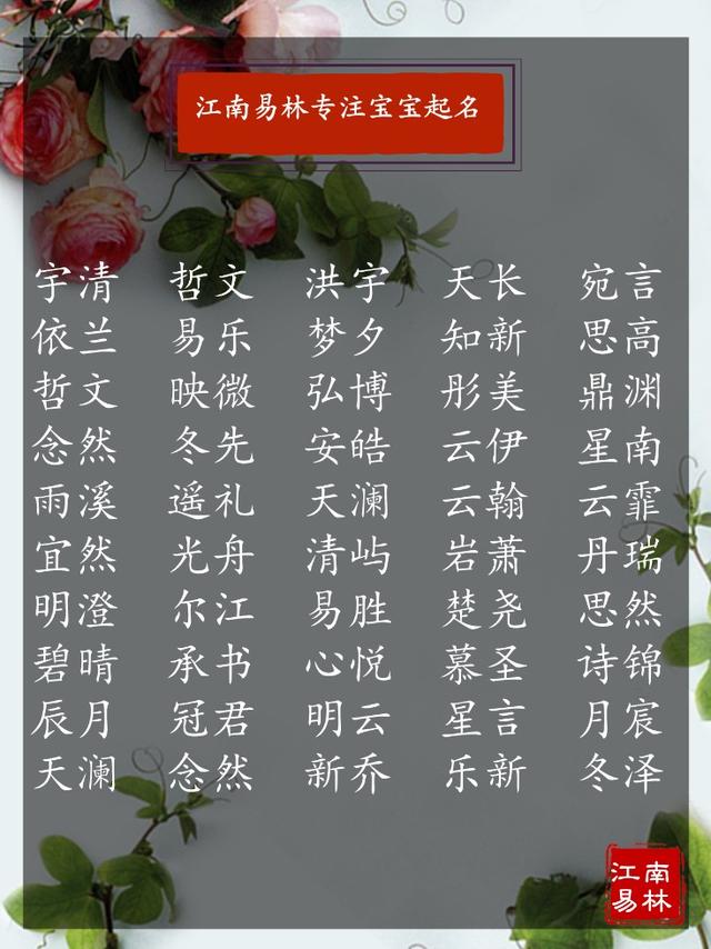 八字满分起名
