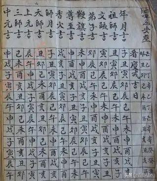 八字算命神煞速查表