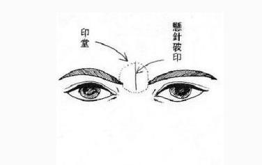 两眉毛中间有八字纹